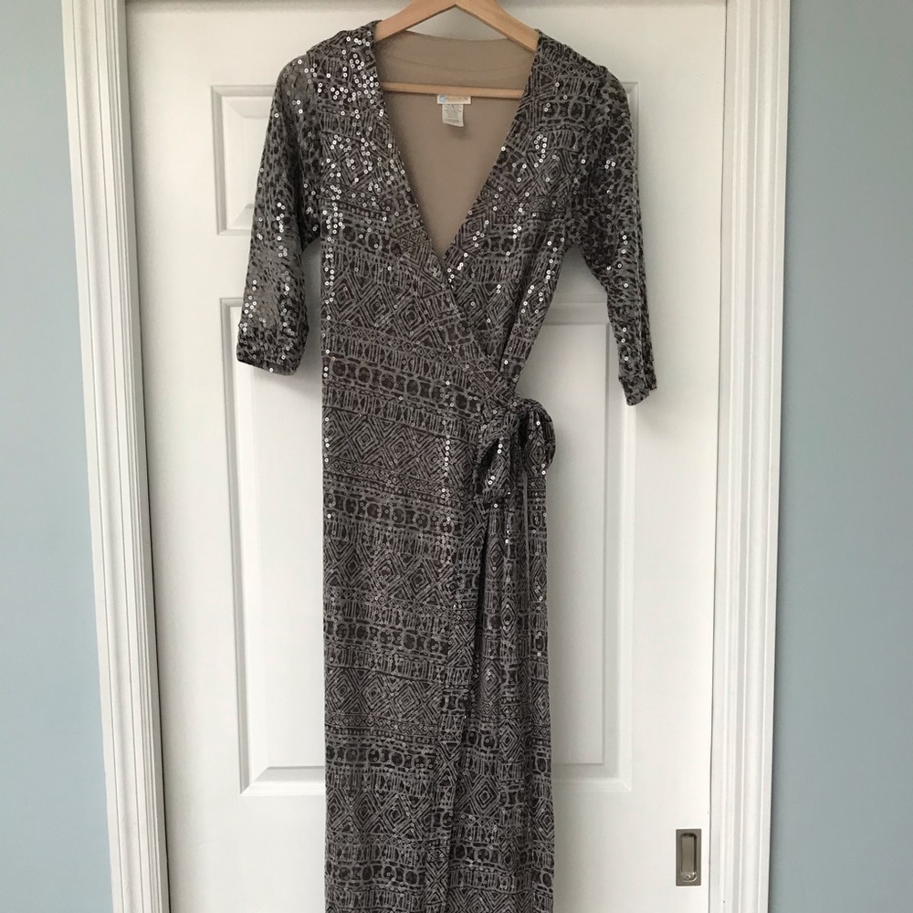 Rubber Ducky Productions Wrap Maxi-Dress